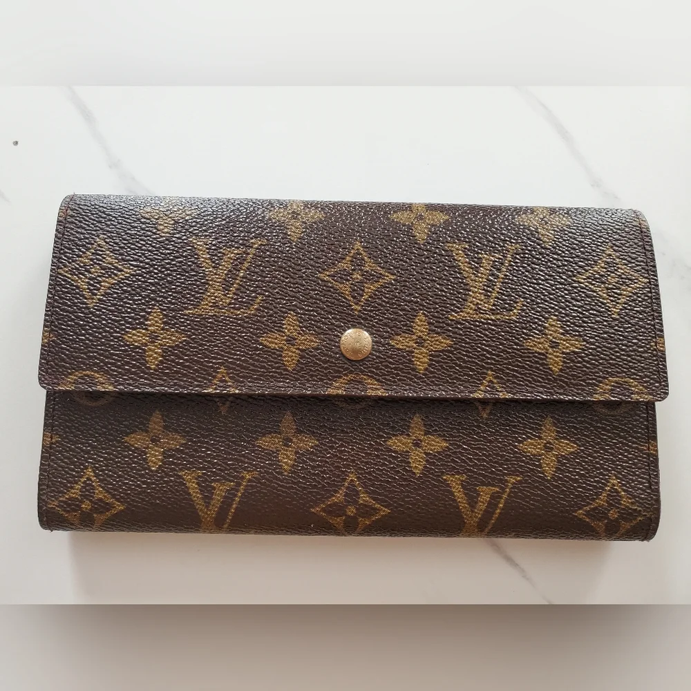 Louis Vuitton Porte Tresor Vintage International Monogram Wallet Bundle